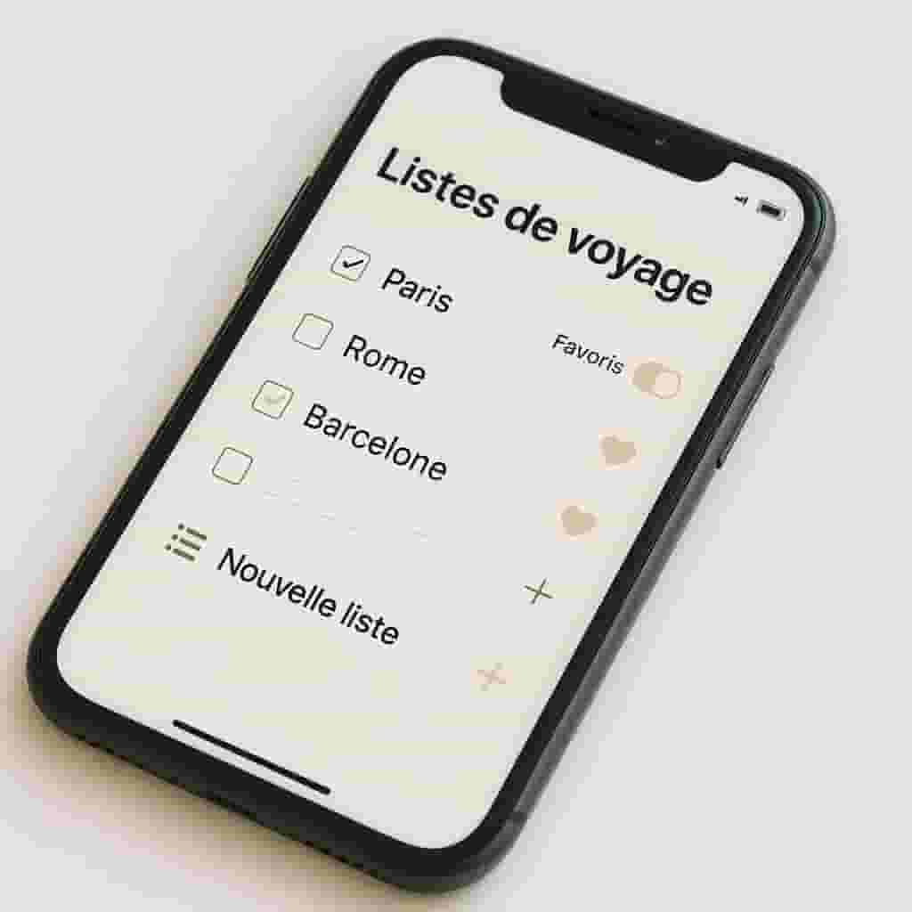 Listes de voyage